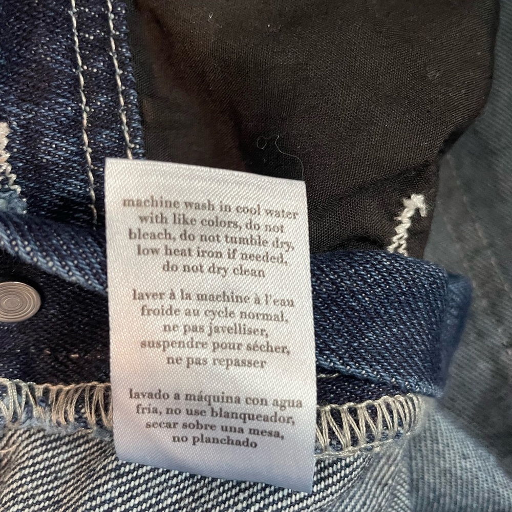 Weworewhat Basic Overalls, Small, Denim Dark Wash… - image 8